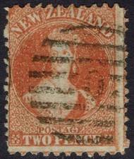 NEW ZEALAND 1871 QV CHALON 2D