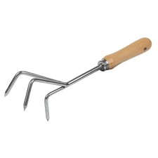 Premier Cultivator with Short Ash Handle & Stainless Steel Tines - GTWH005