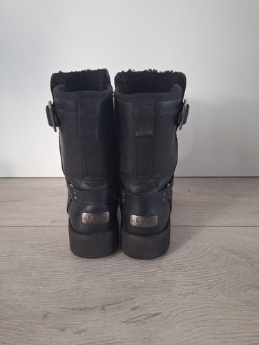 Black leather ugg - leather, size