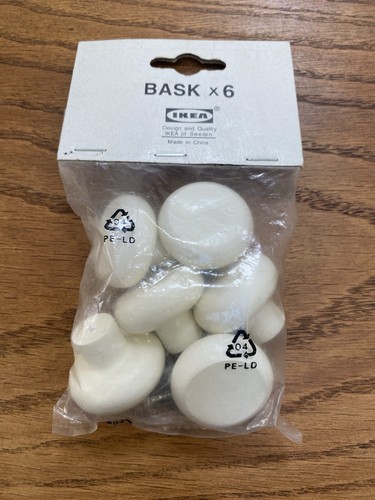 Ikea white knobs bask in - x, 6