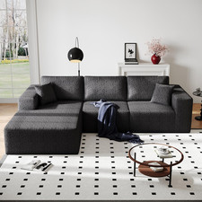 Modern 108" Black Cloud
