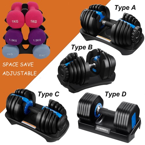 Adjustable dumbbell 12kg 24kg - dumbbell,