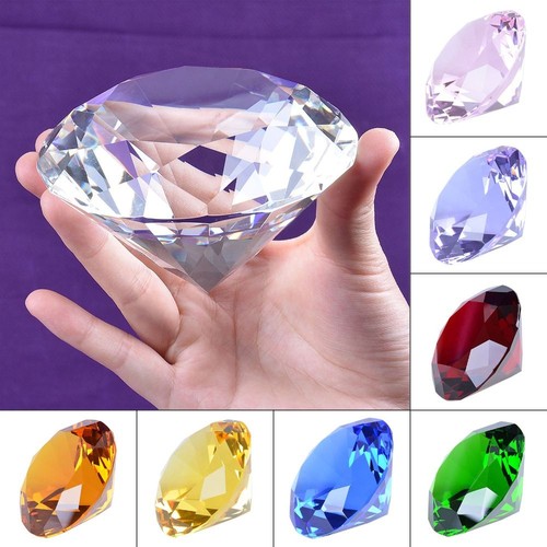 Clear crystal diamond - diamond, glass