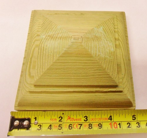 Treated cap for fence post - cap,