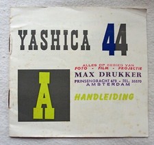 YASHICA 44 A - Instruction/User Guide - DUTCH - Original - Not a copy