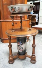 ANTIQUE JUG & BOWL WITH STAND