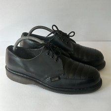 Vintage Dr Martens Mens Shoes Black UK Size 8 Steel Toe Cap Shoe Work Shoe
