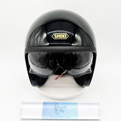 Shoei black open face - j, o