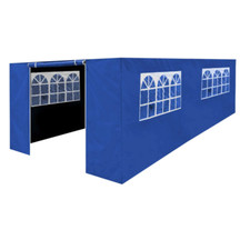 Dellonda DG155 Premium Gazebo Marquee Side Walls Windows Panel 3 x 6m Blue