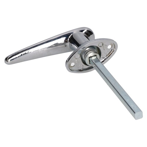 Chrome door latch catch - chrome, lever
