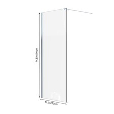 8mm Clear Glass Door Bathtoom Wet Room Shower Screen Panel Partition Enclosure