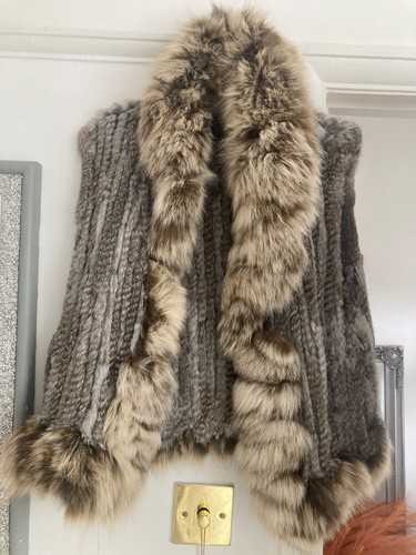 Genuine rabbit and - , fur