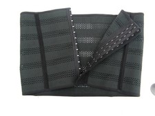 Waspie corselet girdle corset, boned  Black fancy woven elastic  Looks unused