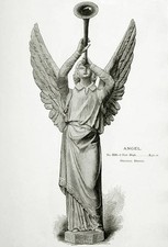 Herald angel blowing - blowing, trumpet