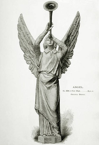 Herald angel blowing trumpet - blowing,