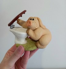 Handmade Piggin' Morning after 2003 Vintage Decorative Pig Collectable Ornament