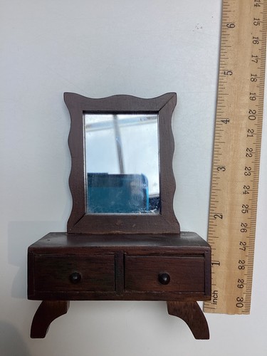 Miniature mahogany doll house