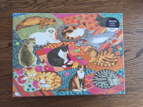 Lounging cats 100piece - cats, jigsaw