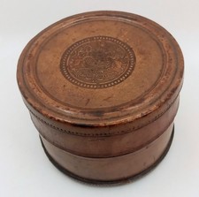 Antique Leather Collar Box