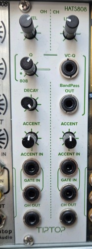 Tiptop hats808 eurorack drum - hats808,