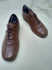 CLARKS WOMENS SPRINGERS Sz UK 7 MID TAN COMFORTABLE DRAW STRING ANTI SLIP ?