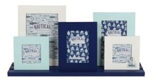 Nautical 5 photo frame fish or