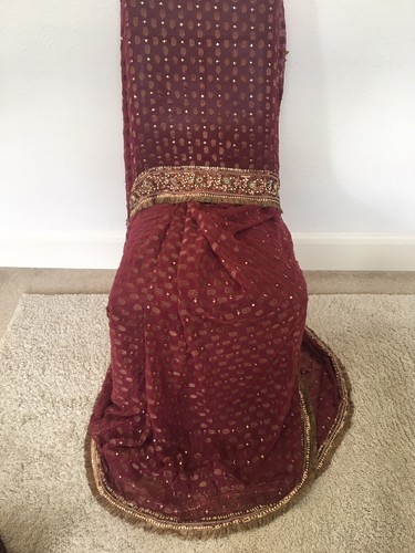 Saree with size blouse - size, 8-10