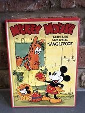 Vintage Mickey Mouse And His Horse Tanglefoot Book Souvenir Anniversary Ed 1978
