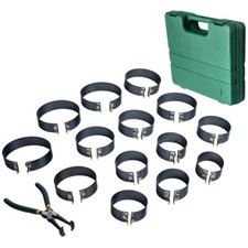 Piston Ring Compressor Cylinder Installer with Plier & 14 bands tool set