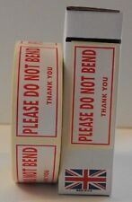 Do Not Bend Labels, Please Do Not Bend stickers 1000 On A Roll 85mm x 34mm