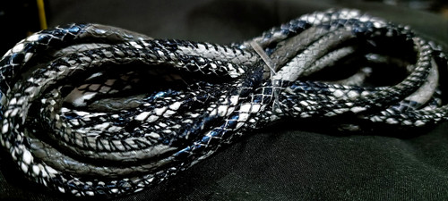 Grey snake python skin - grey,