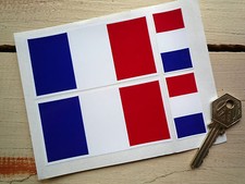 FRENCH Tricolour Flag 4in &