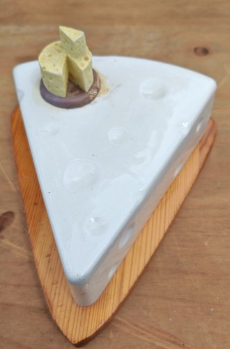 Ceramic cheese dish with - ceramic,