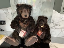 Charlie Bears Grizelle & Her Cub Grace Limited Edition with Tags Mint Condition