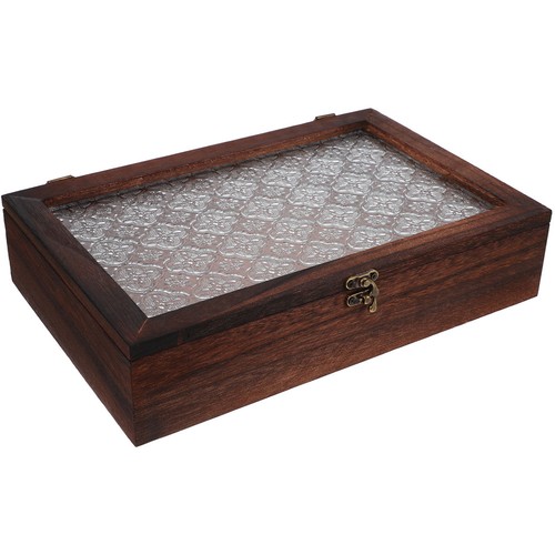 Specimen box retro wood - box,
