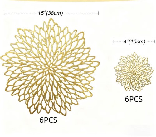 12pcs elegant floral lace - 12pcs,