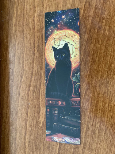 Mystical cat themed - mystical, bookmark