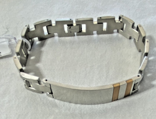 Stainless steel two tone men - stainless, men's
