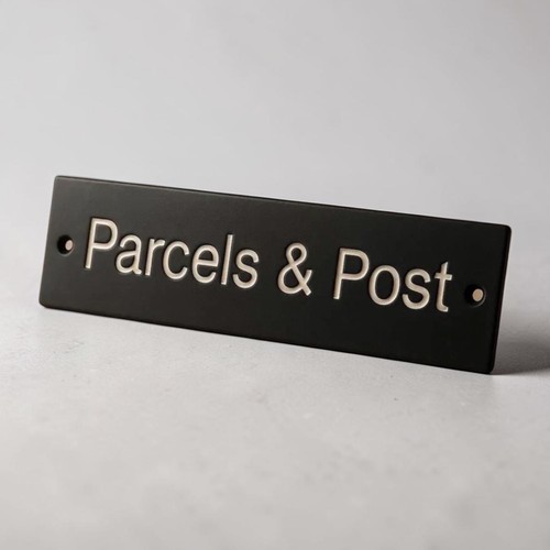 Parcels post house sign - sign, mail