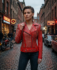 Women's Brando Studded