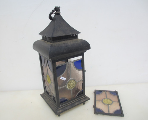 Vintage iron porch - porch, lantern