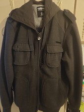 Mens McKenzie Dark Grey Jacket MEDIUM