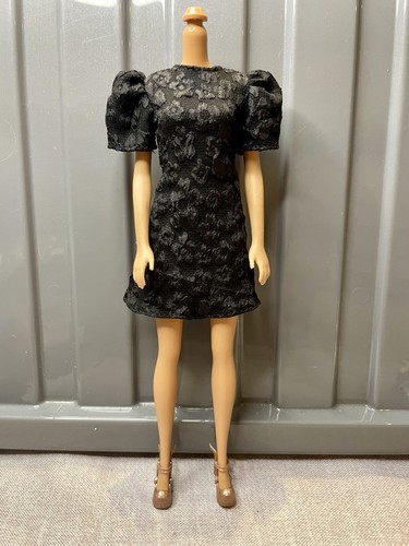 Barbie doll textured - doll, black