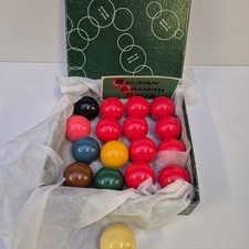Aramith 47.5mm 1-7/8″ Snooker Balls - 17 Ball Set - 10 Reds - Original Box