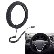 Striated Plush Heated Steering