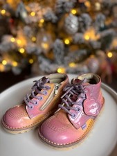Girls Kickers pink boots, size