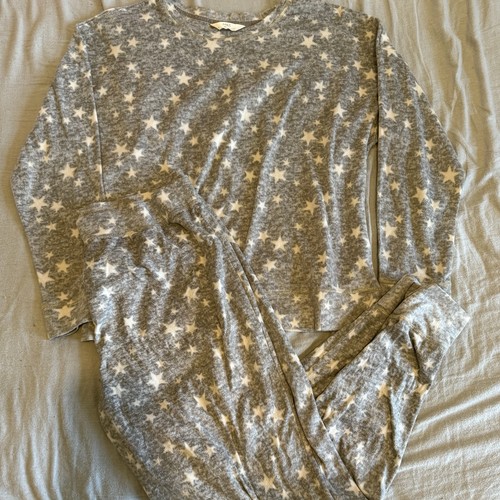 Grey star fleece pyjamas - grey,
