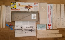 1963 STERLING MODELS PIPER SUPER CUB 18" wingspan kit, rubber FF or C/L