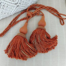 Pair of LARGE Vintage Burnt