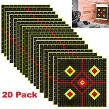 20 Pack 12x12" Shooting Targets Splatter Gun Rifle Pistol Reactive Paper Target